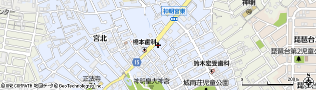 京都府宇治市神明宮東20周辺の地図