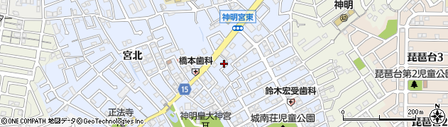 京都府宇治市神明宮東23周辺の地図