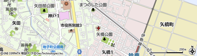 鈴鹿区検察庁周辺の地図
