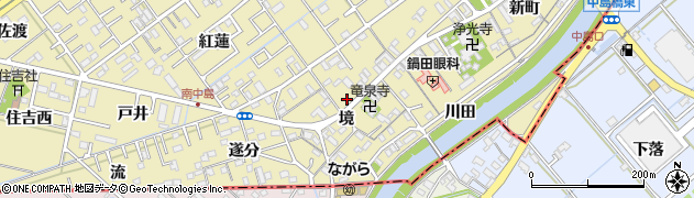 愛知県岡崎市中島町境14周辺の地図