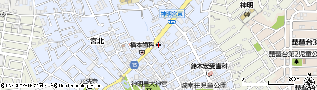 京都府宇治市神明宮東19周辺の地図