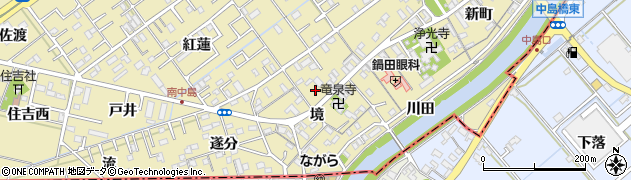 愛知県岡崎市中島町境11周辺の地図
