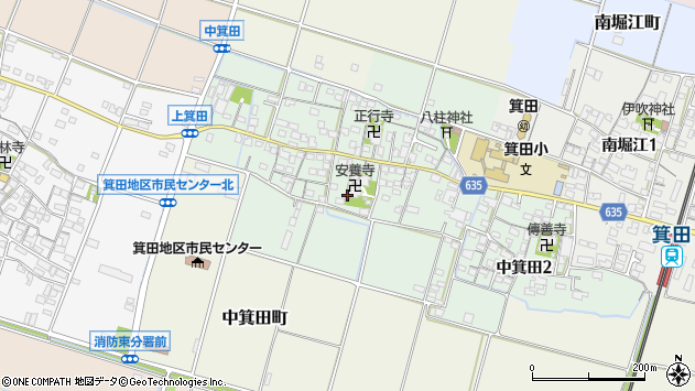 〒513-0054 三重県鈴鹿市中箕田の地図