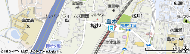 アカカベ薬局　島本駅前店周辺の地図