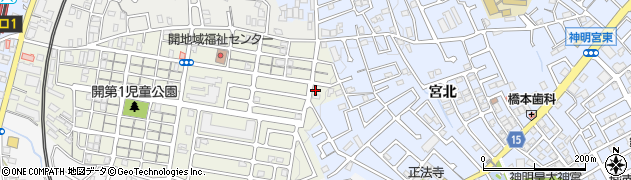 京都府宇治市開町59周辺の地図