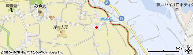 兵庫県小野市中谷町1333周辺の地図