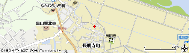 三重県亀山市長明寺町378周辺の地図