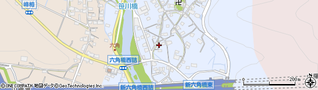 兵庫県姫路市六角周辺の地図