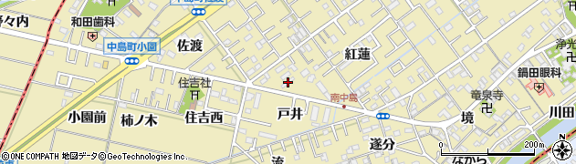 愛知県岡崎市中島町紅蓮56周辺の地図