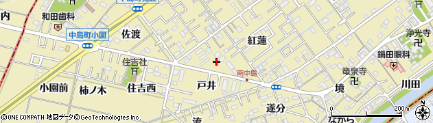 愛知県岡崎市中島町紅蓮60周辺の地図