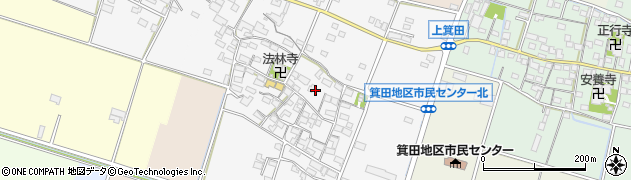 三重県鈴鹿市上箕田周辺の地図