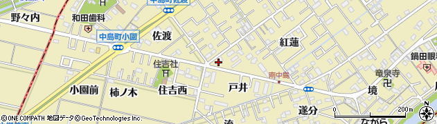 愛知県岡崎市中島町紅蓮53周辺の地図