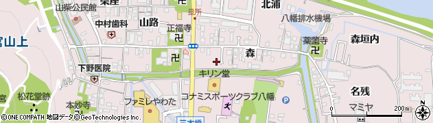 京都府八幡市八幡旦所19周辺の地図
