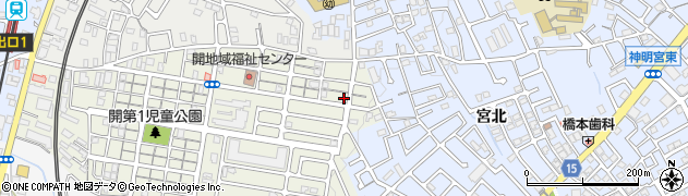 京都府宇治市開町55周辺の地図
