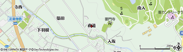 愛知県幸田町（額田郡）大草（直道）周辺の地図