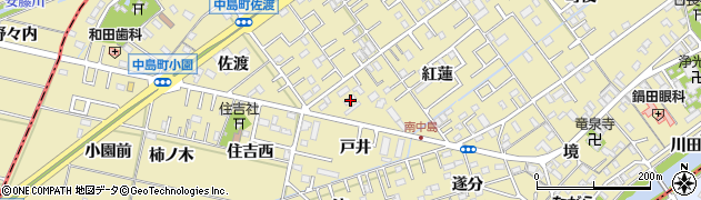 愛知県岡崎市中島町紅蓮55周辺の地図