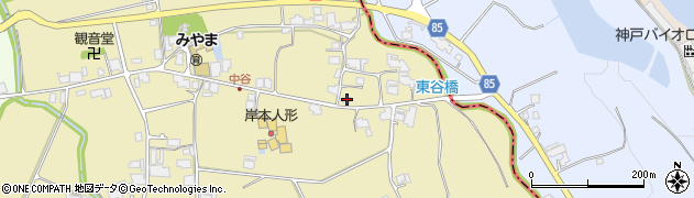 兵庫県小野市中谷町1354周辺の地図