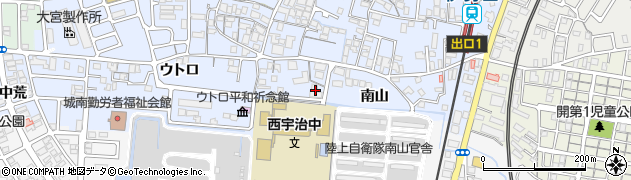 京都府宇治市伊勢田町南山16周辺の地図