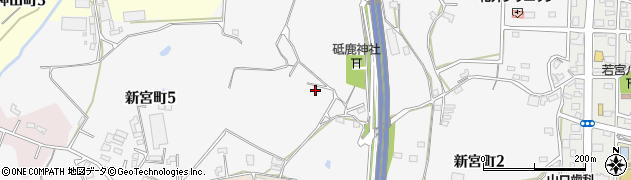 愛知県半田市新宮町周辺の地図