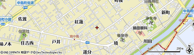 愛知県岡崎市中島町紅蓮11-5周辺の地図
