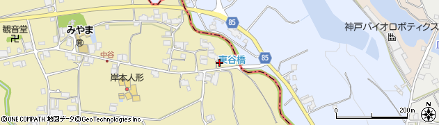 兵庫県小野市中谷町1327周辺の地図