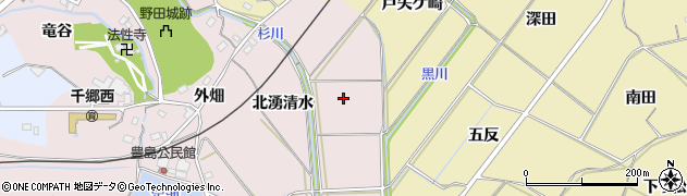 愛知県新城市豊島（戸屋ケ崎）周辺の地図