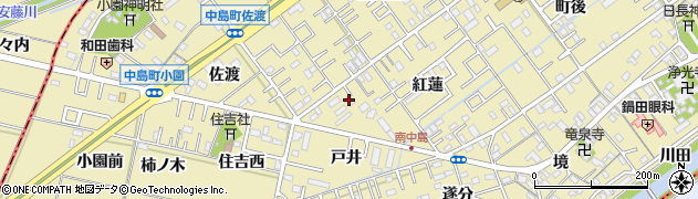 愛知県岡崎市中島町紅蓮51周辺の地図