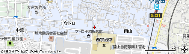 京都府宇治市伊勢田町南山9周辺の地図
