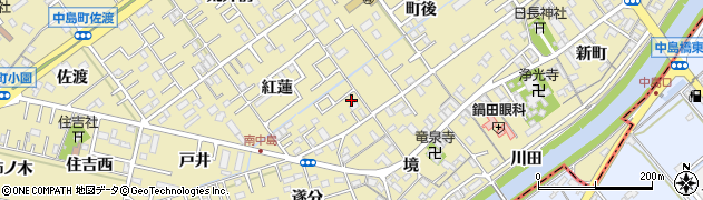 愛知県岡崎市中島町紅蓮11-3周辺の地図