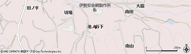 愛知県新城市庭野（池ノ谷下）周辺の地図