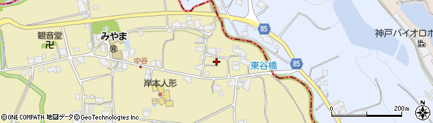 兵庫県小野市中谷町1352周辺の地図