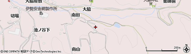 愛知県新城市庭野（南田）周辺の地図