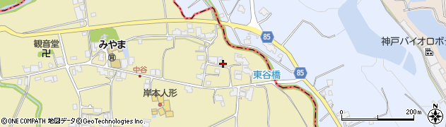 兵庫県小野市中谷町1350周辺の地図