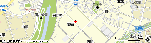 愛知県西尾市小島町周辺の地図