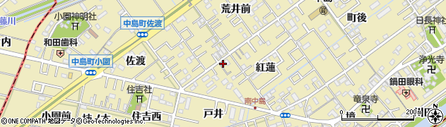 愛知県岡崎市中島町紅蓮48周辺の地図