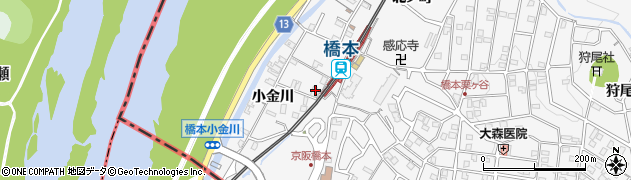 京都府八幡市橋本焼野2周辺の地図