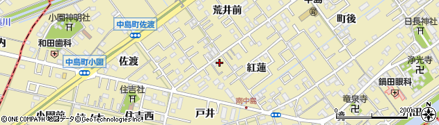 愛知県岡崎市中島町紅蓮47周辺の地図