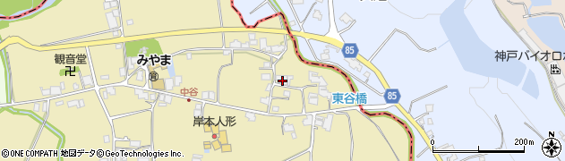 兵庫県小野市中谷町1357周辺の地図
