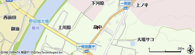 愛知県新城市一鍬田（畠中）周辺の地図