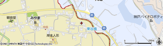 兵庫県小野市中谷町1344周辺の地図