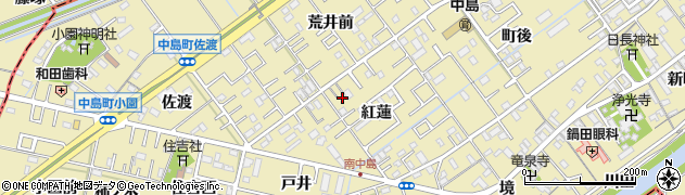 愛知県岡崎市中島町紅蓮44周辺の地図