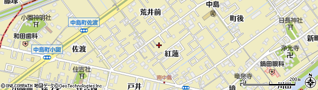 愛知県岡崎市中島町紅蓮43周辺の地図