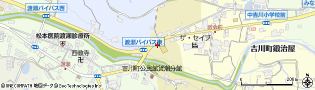 渡瀬バイパス東周辺の地図
