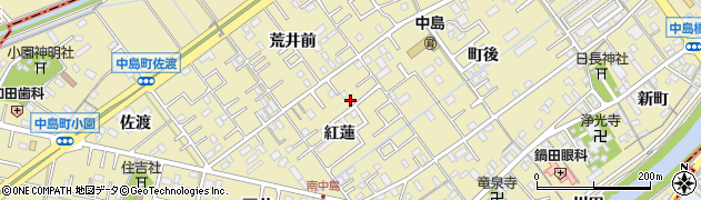 愛知県岡崎市中島町紅蓮20周辺の地図