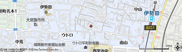 京都府宇治市伊勢田町毛語1周辺の地図