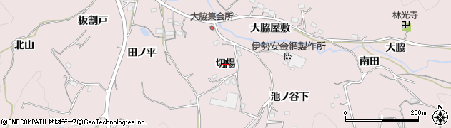 愛知県新城市庭野（切場）周辺の地図