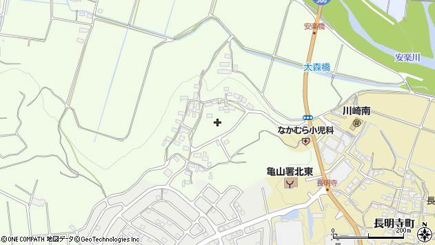 〒519-0215 三重県亀山市太森町の地図