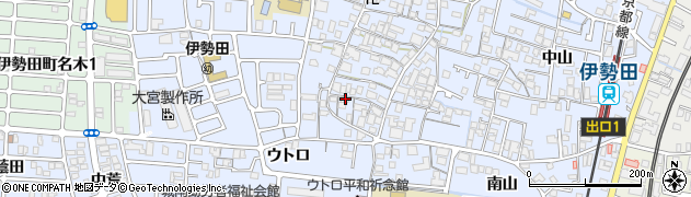 京都府宇治市伊勢田町毛語22周辺の地図