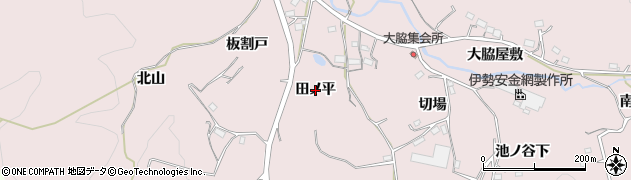 愛知県新城市庭野（田ノ平）周辺の地図