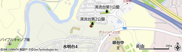 兵庫県川西市清流台4周辺の地図